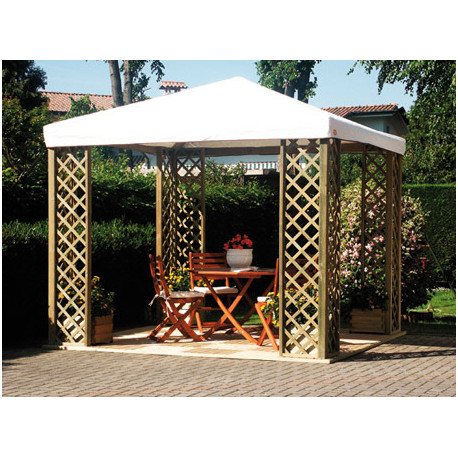 GAZEBO Fox Pocket 300X300cm Lámina blanca en PVC FSC - ALCE