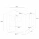 Caseta de jardín de madera HOBBY 248x248cm - Puerta doble ventana - ALCE