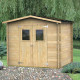 Caseta de jardín HOBBY - 248x198cm - Puerta doble ventana - ALCE