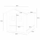 Caseta de jardín Opera en madera de abeto 249x249cm - Puerta doble ventana - PEFC - ALCE