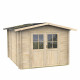 Caseta de jardín Opera en madera de abeto 249x249cm - Puerta doble ventana - PEFC - ALCE