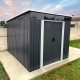 Caseta métalica 6,67m² Skylight antracita + kit de anclaje X-METAL