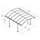 Pérgola de jardín en aluminio y policarbonato Tucson™ 4300 – Canopia