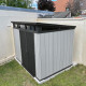 Caseta de resina cepillada Brossium pendiente simple 6m² + suelo - Keter