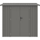 Caseta de jardín de acero galvanizado Roka 4,08m² + kit de anclaje - X-Métal