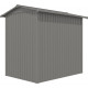 Caseta de jardín de acero galvanizado Roka 4,08m² + kit de anclaje - X-Métal