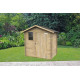 Caseta de jardín Livia de 198x130 cm con puerta batiente simple y ventana - ALCE