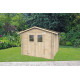 Caseta de jardín de madera HOBBY 248x248cm - Puerta doble ventana - ALCE