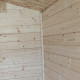 Caseta de jardín de madera HOBBY 248x248cm - Puerta doble ventana - ALCE