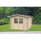 Caseta de jardín Opera en madera de abeto 249x249cm - Puerta doble ventana - PEFC - ALCE