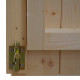 Caseta de jardín Opera en madera de abeto 249x249cm - Puerta doble ventana - PEFC - ALCE