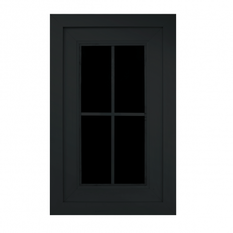Ventana adicional de tirador recto antracita para caseta de jardín PREMIUM en compuesto de madera Woodlife Garden