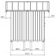  Caseta de jardín PVC 4,9m² DECO de color gris claro y blanco Grosfillex