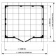  Caseta de jardín PVC 4,9m² DECO de color gris claro y blanco Grosfillex
