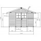 Caseta de jardín de PVC 7,5m² DECO gris claro y blanco Grosfillex