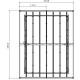Caseta de jardín de PVC 7,5m² DECO gris claro y blanco Grosfillex