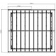 Caseta de jardín de PVC 11,2m² DECO gris oscuro y blanco Grosfillex