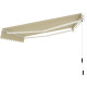 Toldo manual 295x200cm EASY tejido poliéster beige - X-METAL