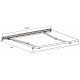 Toldo manual 295x200cm EASY tejido poliéster beige - X-METAL