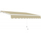 Toldo manual 350x250cm EASY tejido poliéster beige - X-METAL