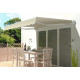 Toldo manual 350x250cm EASY tejido poliéster beige - X-METAL