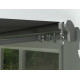 Toldo manual 295x200cm tejido poliéster gris EASY - X-METAL