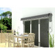 Toldo manual 295x200cm tejido poliéster gris EASY - X-METAL