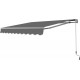 Toldo manual 295x200cm tejido poliéster gris EASY - X-METAL