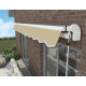 Toldo motorizado 350x250cm EASY lona poliéster beige - X-METAL