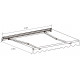Toldo manual 350x250cm EASY tejido poliéster beige - X-METAL