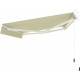 Toldo manual 295x200cm tejido poliéster beige - X-METAL
