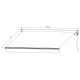 Toldo manual 295x200cm tejido poliéster beige - X-METAL