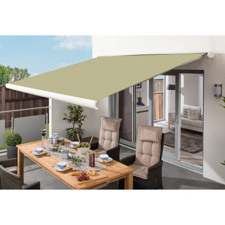 Toldo motorizado 300x250cm LUXO tejido poliéster beige - X-METAL