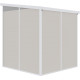 Caseta de jardín de resina 3,24m² claraboya beige pendiente simple + suelo - Jobu