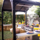 Pérgola para barbacoa 180x224cm en aluminio negro y policarbonato gris AUSTIN - Canopia by Palram