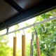 Pérgola para barbacoa 180x224cm en aluminio negro y policarbonato gris AUSTIN - Canopia by Palram
