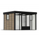 Estudio de jardín composite de aluminio y madera 10,1m² - Copenhague triple pared aislante - Canopia by Palram