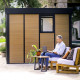 Estudio de jardín composite de aluminio y madera 10,1m² - Copenhague triple pared aislante - Canopia by Palram