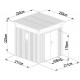 Caseta de jardín de acero galvanizado Kosto 5,29 m² + kit de anclaje - X-Metal