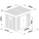Caseta de jardín de acero galvanizado Kosto 6,76m² + kit de anclaje - X-Métal