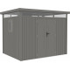 Caseta de jardín de acero galvanizado Kosto 6,76m² + kit de anclaje - X-Métal