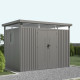 Caseta de jardín de acero galvanizado Kosto 6,76m² + kit de anclaje - X-Métal