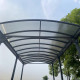 Cochera alta antracita en aluminio de 3,59x5,10m y policarbonato de 6mm