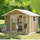 Caseta de jardín de PVC 7,5m² DECO Sherwood Grosfillex