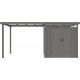 Cobertizo 275x230cm en acero galvanizado para caseta Kosto 5,29m² o 6,76m² - X-METAL