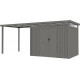 Cobertizo 275x230cm en acero galvanizado para caseta Kosto 5,29m² o 6,76m² - X-METAL
