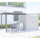 Cobertizo 275x230cm en acero galvanizado para caseta Kosto 5,29m² o 6,76m² - X-METAL