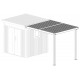 Cobertizo 275x230cm en acero galvanizado para caseta Kosto 5,29m² o 6,76m² - X-METAL