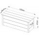 Cofre de almacenamiento de PE de 240 litros - Woodlife Garden