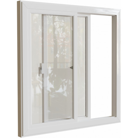 Ventana corredera practicable blanca - Everbox